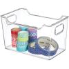 imagemDesign Deep Plastic Storage Organizer Bin Craft Room Organization for Classroom Studio Shelves and Closet  Storage for Sewing Art Supplies Yarn and Tools  Ligne Collection  8 Pack  Clear