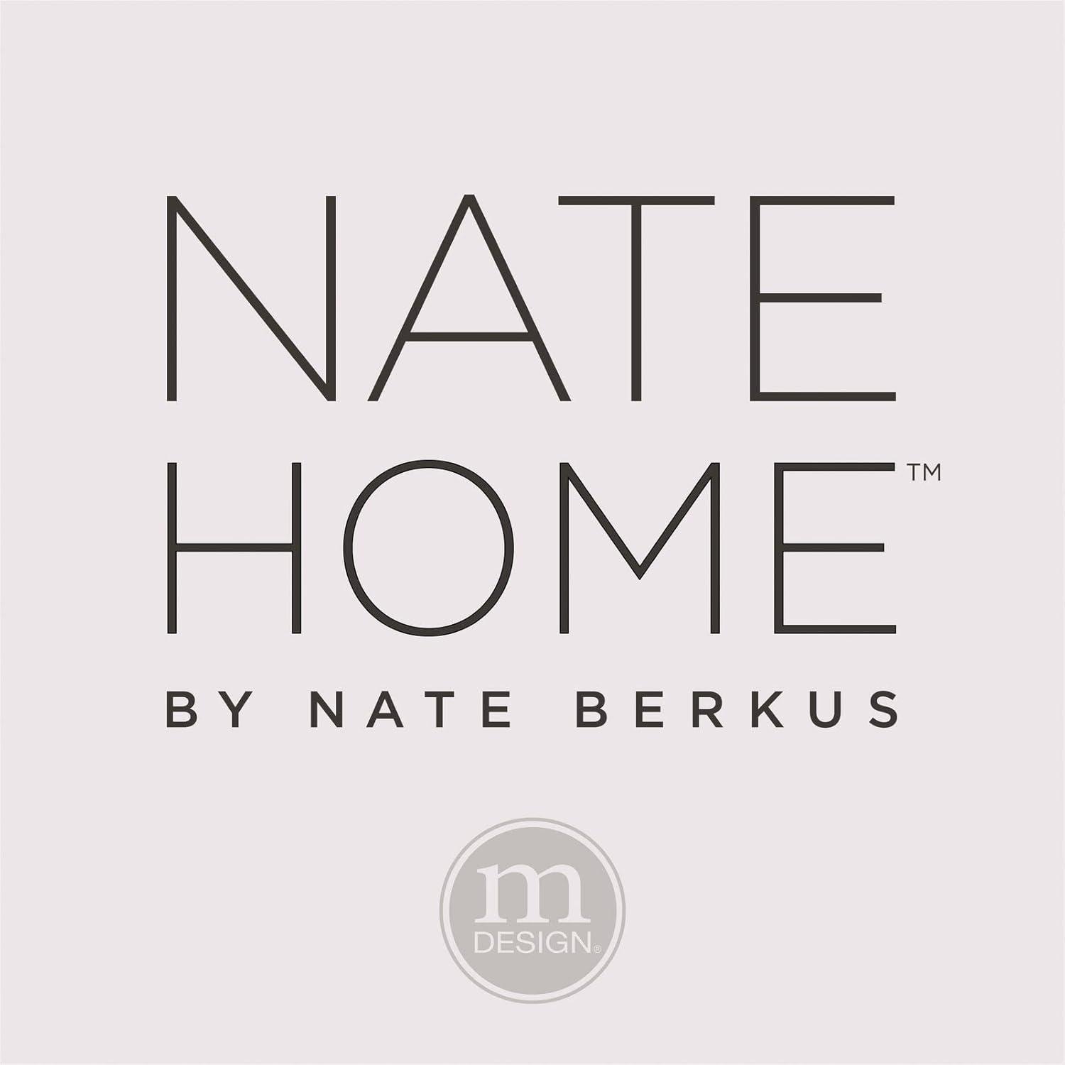 imageNate Home by Nate Berkus Plastic Bin with Handles  for Pantry Organization Perfect Organizer for Kitchen Storage or Fridge from mDesign  Set of 2 Clear