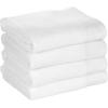 imageNate Home by Nate Berkus 100 Cotton Terry 4Piece Bath Towel Set  608 GSM Ultra Soft Thick and Absorbent Towels for Bathroom from mDesign  Set of 4 Snow White