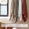 imageNate Home by Nate Berkus 100 Cotton Textured Rice Weave 4Piece Washcloth Set  Soft and Absorbent Solid Bathroom Towels from mDesign  Set of 4 Snow White