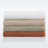 imageNate Home by Nate Berkus 100 Cotton Textured Rice Weave 6Piece Towel Set  2 Bath Towels Hand Towels and Washcloths Soft and Absorbent for Bathroom from mDesign  Set of 6 Fossil Beige