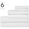 imageNate Home by Nate Berkus 100 Cotton Textured Rice Weave 6Piece Towel Set  2 Bath Towels Hand Towels and Washcloths Soft and Absorbent for Bathroom from mDesign  Set of 6 Snow White