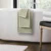 imageNate Home by Nate Berkus 100 Cotton Textured Rice Weave 6Piece Towel Set  2 Bath Towels Hand Towels and Washcloths Soft and Absorbent for Bathroom from mDesign  Set of 6 Lichen Sage Green