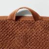 imageNate Home by Nate Berkus 100 Cotton Textured Rice Weave Bath Sheet Towel Set of 2  Soft and Absorbent Solid Bathroom Towels from mDesign  Set of 2 Sienna Brown