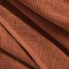 imageNate Home by Nate Berkus 100 Cotton Textured Rice Weave Bath Towel Set of 4  Soft and Absorbent Solid Bathroom Towels from mDesign  Set of 4 Sienna Brown