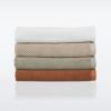 imageNate Home by Nate Berkus 100 Cotton Textured Rice Weave Hand Towel Set of 4  Soft and Absorbent Solid Bathroom Towels from mDesign  Set of 4 Sienna Brown