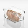 imageNate Home by Nate Berkus Plastic Bin with Handles  for Pantry Organization Perfect Organizer for Kitchen Storage or Fridge from mDesign  Set of 2 Clear