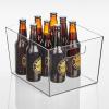 imageNate Home mDesign by Nate Berkus Wide Plastic Bin with Handles  Perfect Organizer for Kitchen Storage or Fridge and Pantry Organization from mDesign  Set of 4 Clear