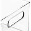imagemDesign Deep Plastic Storage Organizer Container Bin Game and Comic Organization for Cabinet Cupboard Playroom Shelves or Closet  Holds Video Games Tablets DVDs Ligne Collection Clear