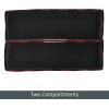imagemDesign Holiday Storage Box for Gift Wrapping and Bows with Compartments and Handle  Christmas Organizer Tote for Ribbons  Divided Container for Crafts and Stationary  Buffalo Plaid RedBlack