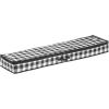 imagemDesign Long GiftWrapping Paper Storage Bag with Handles Holder for Christmas and Holiday Organizer Container Box  Zipper Lid for Rolls of Wrap Under Bed Storage Totes Buffalo Plaid BlackWhite