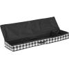 imagemDesign Long GiftWrapping Paper Storage Bag with Handles Holder for Christmas and Holiday Organizer Container Box  Zipper Lid for Rolls of Wrap Under Bed Storage Totes Buffalo Plaid BlackWhite