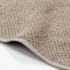 imagemDesign Nate Home by Nate Berkus 100 Cotton Textured Rice Weave Washcloths Set of 4  Soft and Absorbent Solid Bathroom Towels from 4 Pack  Fossil Beige