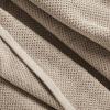 imagemDesign Nate Home by Nate Berkus 100 Cotton Textured Rice Weave Washcloths Set of 4  Soft and Absorbent Solid Bathroom Towels from 4 Pack  Fossil Beige