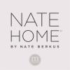 imagemDesign Nate Home by Nate Berkus Wide Plastic Bin with Handles  Perfect Organizer for Kitchen Storage or Fridge and Pantry Organization from mDesign  Set of 2 Clear