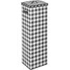 imagemDesign Tall GiftWrap Storage Box with Handles  Upright Wrap Storage Organizer  Buffalo Plaid BlackWhite  118 x 138 x 41