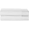 imageNate Home by Nate Berkus 100 Cotton Terry 2Piece Extra Large Bath Sheet Towel Set 608 GSM Ultra Soft Thick and Absorbent Towels for Bathroom from mDesign Set of 2 Snow White