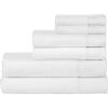 imageNate Home by Nate Berkus 100 Cotton Terry 6Piece Bath Towel Set  2 Bath Towels Hand Towels and Washcloths 608 GSM Ultra Soft Absorbent for Bathroom from mDesign  Set6 Snow White