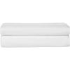 imageNate Home by Nate Berkus 100 Cotton Textured Rice Weave Bath Sheet Towel Set of 2  Soft and Absorbent Solid Bathroom Towels from mDesign  Set of 2 Snow White