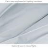 imageNate Home by Nate Berkus 200TC 100 Cotton Percale 4Piece Sheet Set  Crisp Cool Breathable Bedding from mDesign  Queen Size  1 Flat Sheet1 Fitted Sheet2 Pillowcases Heron Light Blue