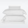 imageNate Home by Nate Berkus 200TC 100 Cotton Percale 4Piece Sheet Set  Crisp Cool and Breathable Bedding from mDesign  Queen Size  1 Flat Sheet1 Fitted Sheet2 Pillowcases Snow White