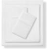 imageNate Home by Nate Berkus 200TC 100 Cotton Percale 4Piece Sheet Set  Crisp Cool and Breathable Bedding from mDesign  Queen Size  1 Flat Sheet1 Fitted Sheet2 Pillowcases Snow White