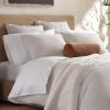 imageNate Home by Nate Berkus 200TC 100 Cotton Percale 4Piece Sheet Set  Crisp Cool and Breathable Bedding from mDesign  Queen Size  1 Flat Sheet1 Fitted Sheet2 Pillowcases Snow White