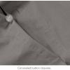 imageNate Home by Nate Berkus 200TC 2Piece Cotton Percale Duvet Cover  Crisp Cool Breathable Bedding Set from mDesign  Twin Size  1 Duvet Cover1 Pillow Sham Charcoal Dark Gray