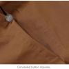 imageNate Home by Nate Berkus 200TC 2Piece Cotton Percale Duvet Cover  Crisp Cool Breathable Bedding Set from mDesign  Twin Size  1 Duvet Cover1 Pillow Sham Bronze Brown
