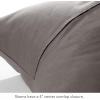 imageNate Home by Nate Berkus 200TC 2Piece Cotton Percale Duvet Cover  Crisp Cool Breathable Bedding Set from mDesign  Twin Size  1 Duvet Cover1 Pillow Sham Charcoal Dark Gray