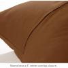 imageNate Home by Nate Berkus 200TC 2Piece Cotton Percale Duvet Cover  Crisp Cool Breathable Bedding Set from mDesign  Twin Size  1 Duvet Cover1 Pillow Sham Bronze Brown