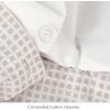 imageNate Home by Nate Berkus 250TC 2Piece Printed Shapes AllSeason Cotton Duvet Cover Set  Bedding Set from mDesign  Twin Size  1 Duvet Cover1 Pillow Sham PearlNight TaupeBlack