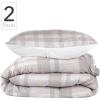 imageNate Home by Nate Berkus 250TC Glen Plaid Duvet Cover Set  AllSeason Cotton  Twin Size  from mDesign  2 Piece  Includes 1 Duvet Cover 1 Pillow Sham Pearl Multi CreamBeige