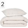 imageNate Home by Nate Berkus 2Piece Cotton Matelasse Duvet Cover Set  Lightweight Breathable Bedding from mDesign  Twin Size  Includes 1 Duvet Cover 1 Pillow Sham PearlMorel Cream