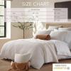 imageNate Home by Nate Berkus 2Piece Cotton Matelasse Duvet Cover Set  Lightweight Breathable Bedding from mDesign  Twin Size  Includes 1 Duvet Cover 1 Pillow Sham PearlMorel Cream