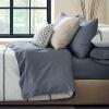 imageNate Home by Nate Berkus 300TC Cotton Bedding 4Piece Deep Pocket Sheet Set  Soft Smooth Sateen Weave from mDesign  Queen Size  1 Flat Sheet1 Fitted Sheet2 Pillowcases Whale Navy Blue