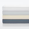 imageNate Home by Nate Berkus 300TC Cotton Bedding 4Piece Deep Pocket Sheet Set  Soft Smooth Sateen Weave from mDesign  Queen Size  Flat SheetFitted Sheet2 Pillowcases Antique White Beige
