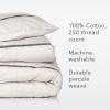 imageNate Home by Nate Berkus AllSeason Cotton Printed Shapes Comforter Set  Crisp Cool Comfortable Bedding from mDesign  Twin Size  1 Quilt1 Pillow Sham PearlNight TaupeBlack