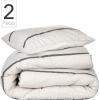 imageNate Home by Nate Berkus AllSeason Cotton Printed Shapes Comforter Set  Crisp Cool Comfortable Bedding from mDesign  Twin Size  1 Quilt1 Pillow Sham PearlNight TaupeBlack