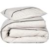 imageNate Home by Nate Berkus AllSeason Cotton Printed Shapes Comforter Set  Crisp Cool Comfortable Bedding from mDesign  Twin Size  1 Quilt1 Pillow Sham PearlNight TaupeBlack