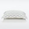 imageNate Home by Nate Berkus Cotton Printed Floral Trellis Throw Pillow  Decorative Cushion for Couch Chairs Bedroom from mDesign  Square Size 20quot x 20quot PearlLimestoneCharcoal Cream