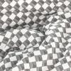 imageNate Home by Nate Berkus Drawn Squares Decorative Cotton Quilt Set  AllSeason Coverlet Bedspread Bedding from mDesign Twin Size 1 Quilt1 Pillow Sham CharcoalParchment Dark GrayWhite