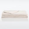 imageNate Home by Nate Berkus Lightweight 100 Cotton Basket Weave TwoTone Blanket  Breathable AllSeason Throw Decoration for Bedding from mDesign  FullQueen Snow Cream