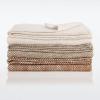 imageNate Home by Nate Berkus Lightweight 100 Cotton Basket Weave TwoTone Blanket  Breathable AllSeason Throw Decoration for Bedding from mDesign  FullQueen Snow Cream