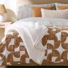 imageNate Home by Nate Berkus Lightweight 100 Cotton Basket Weave TwoTone Blanket  Breathable AllSeason Throw Decoration for Bedding from mDesign  FullQueen Snow Cream