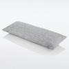 imageNate Home by Nate Berkus Textured Cotton Stripe Decorative Throw Pillow  Cushion Modern Decor for Couch Chairs or Bedroom from mDesign  Oblong Size 14quot x 36quot NaturalNight Navy Blue