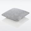 imageNate Home by Nate Berkus Textured Cotton Stripe Decorative Throw Pillow  Modern Decor Cushion for Couch Chairs or Bedroom from mDesign  Square Size 20quot x 20quot NaturalNight Navy Blue