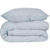 imageNate Home by Nate Berkus 200TC 2Piece Cotton Percale Duvet Cover  Crisp Cool Breathable Bedding Set from mDesign  Twin Size  1 Duvet Cover1 Pillow Sham Heron Light Blue