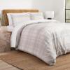 imageNate Home by Nate Berkus 250TC Glen Plaid Duvet Cover Set  AllSeason Cotton  Twin Size  from mDesign  2 Piece  Includes 1 Duvet Cover 1 Pillow Sham Pearl Multi CreamBeige