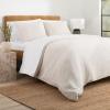 imageNate Home by Nate Berkus 2Piece Cotton Matelasse Duvet Cover Set  Lightweight Breathable Bedding from mDesign  Twin Size  Includes 1 Duvet Cover 1 Pillow Sham PearlMorel Cream